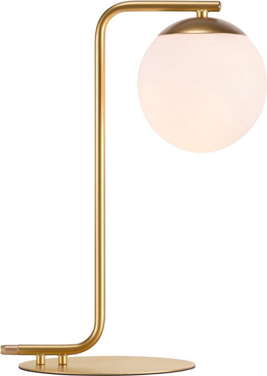 Nordlux subvention-lampe de table-e14-verre opale laiton