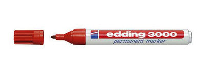 Marqueur permanent Edding 3000 (rouge)