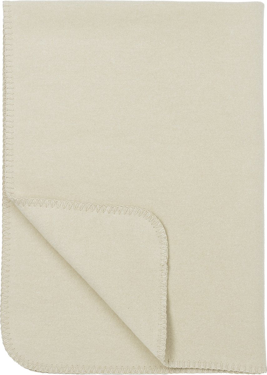Couverture de berceau Meyco baby uni - tissée - sable - 75x100cm - 1,0 tog