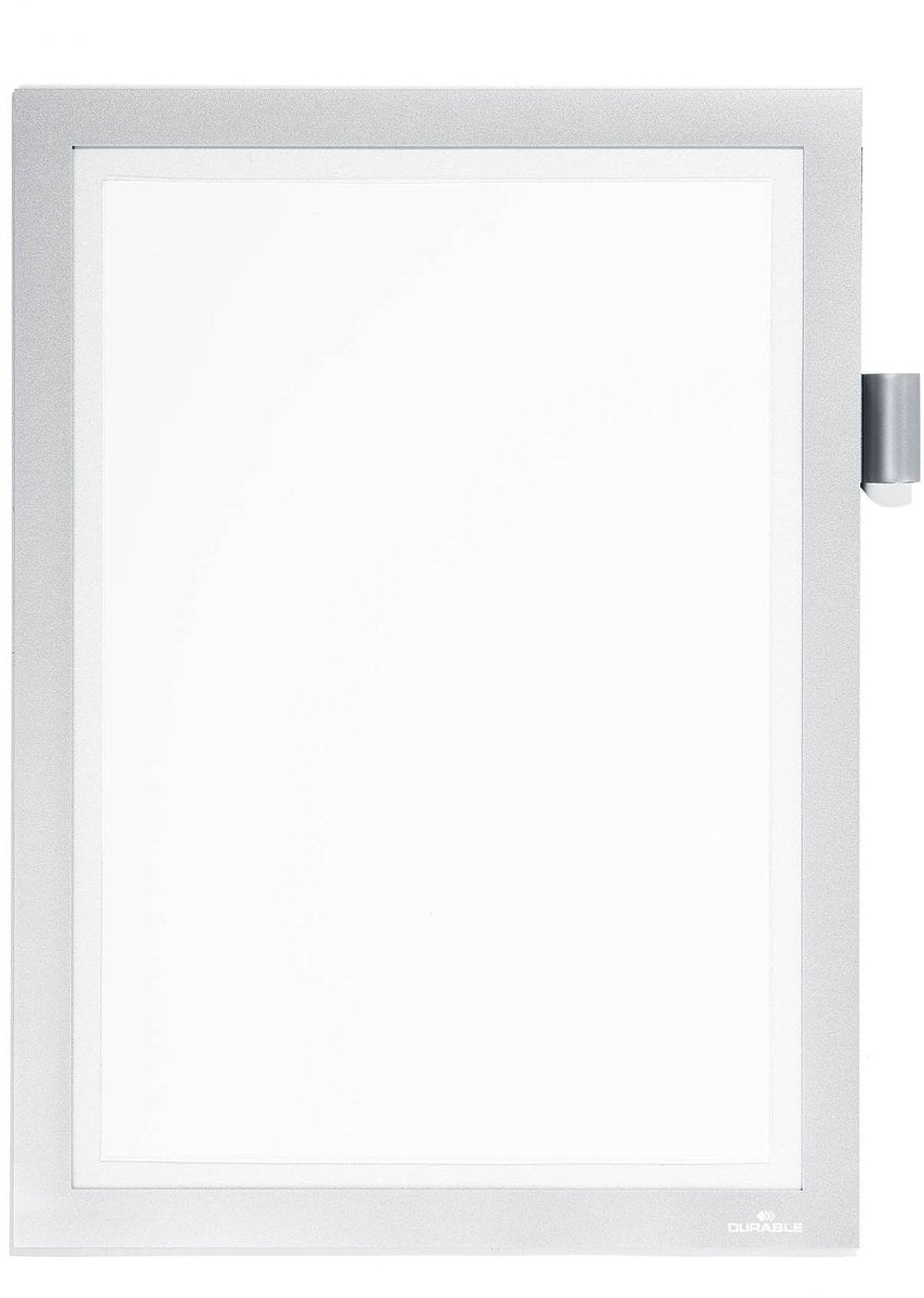 Cadre magnétique durable duraframe note a4, argent