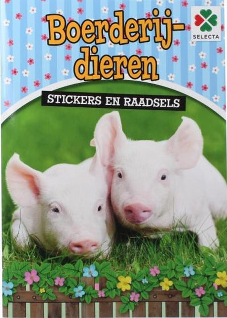Cahier d'activités avec autocollants animaux de la ferme Selecta