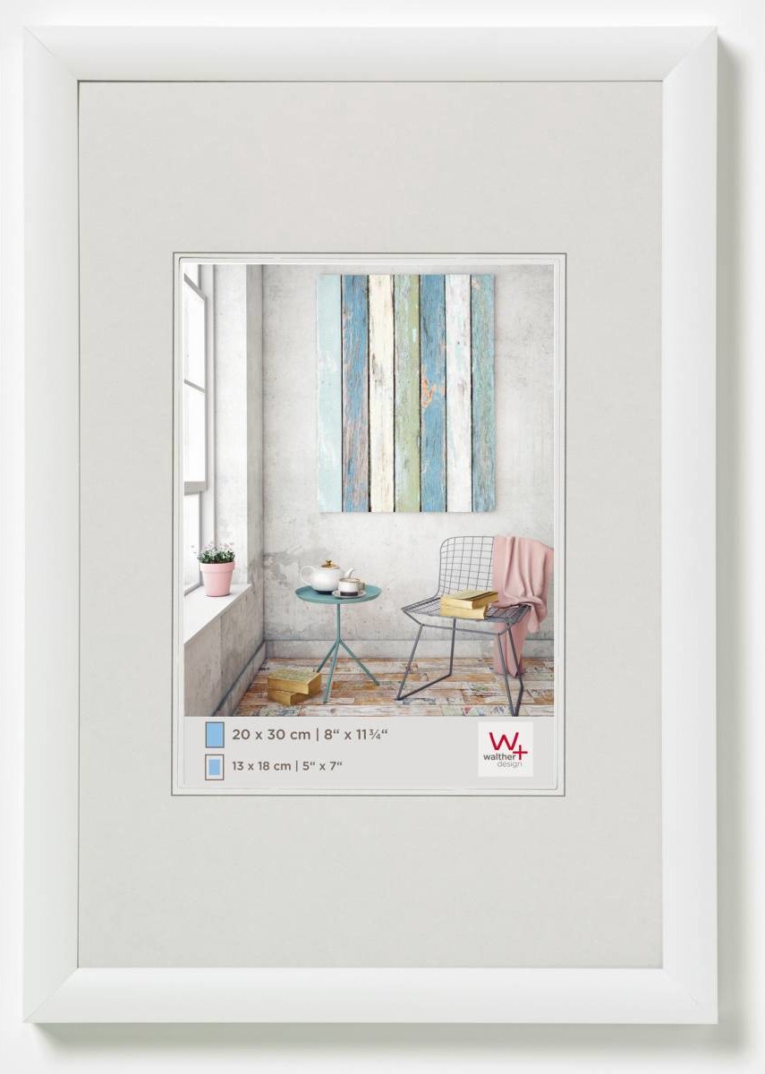 Walther Trendstyle - cadre en plastique - format photo 40x60 cm - blanc