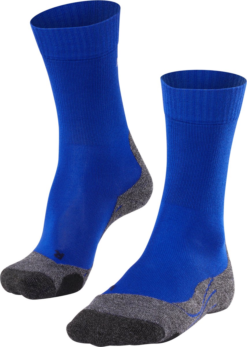 Falke tk2 cool anti-ampoules épais matériau fonctionnel lyocell chaussettes de marche hommes bleu - taille 39-41