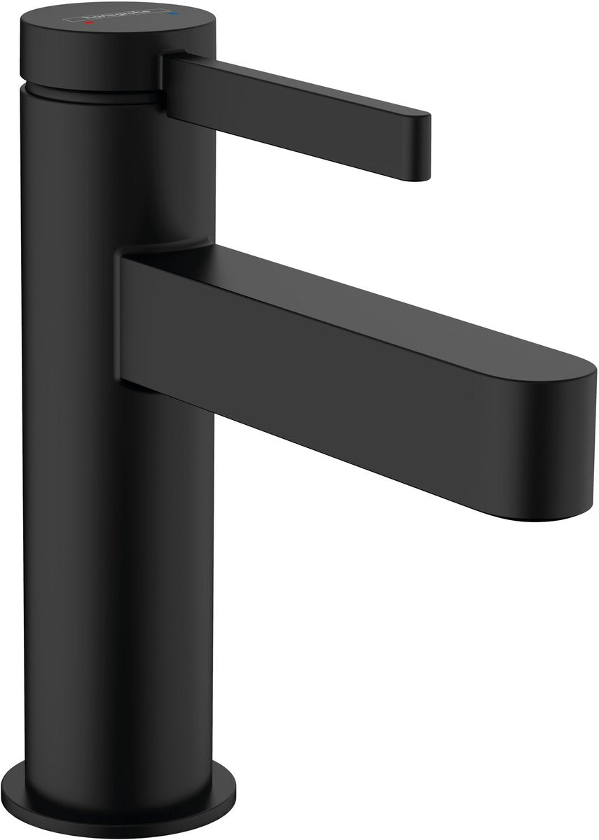 Hansgrohe finoris - mitigeur de lavabo - avec bouchon de vidange - 100 mm - noir mat