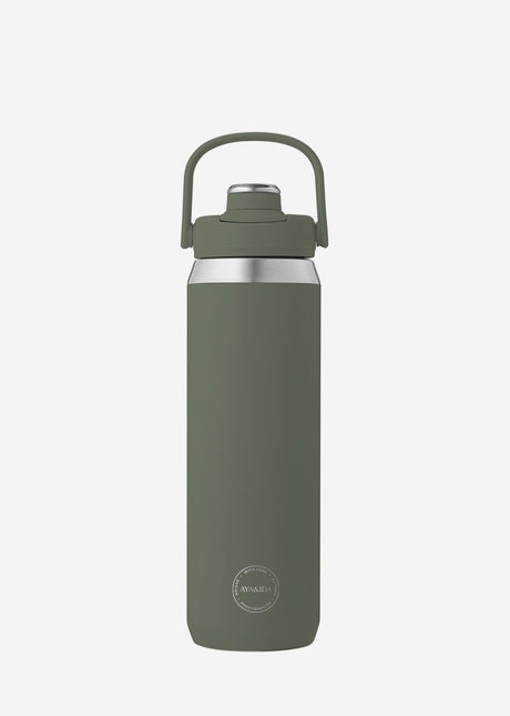 Aya ida aya ida - bouteille de sport - gourde - bouteille thermos - bouteille d'eau - acier inoxydable - 700 ml - vert tropical
