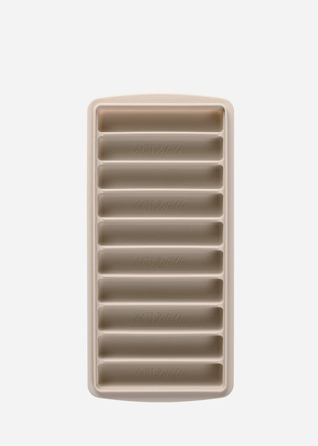 Aya ida aya ida - bac à glaçons - moule à glaçons - moule à glaçons en silicone avec couvercle - sans BPA - réutilisable - glaçons allongés pour bouteilles - boissons froides - beige crème