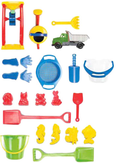 Ensemble de jeu de sable Dantoy, 38 pièces.