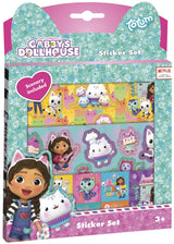 Totum Gabby's Dollhouse Sticker Set 3 feuilles d'autocollants avec décor de jeu - Gabby's Dollhouse - jouets créatifs pour filles à partir de 3 ans