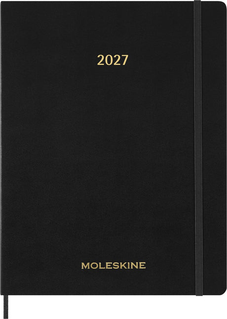 Agenda Moleskine 15 mois - 2027 - planificateur essentiel - hebdomadaire - vertical - xxl - noir