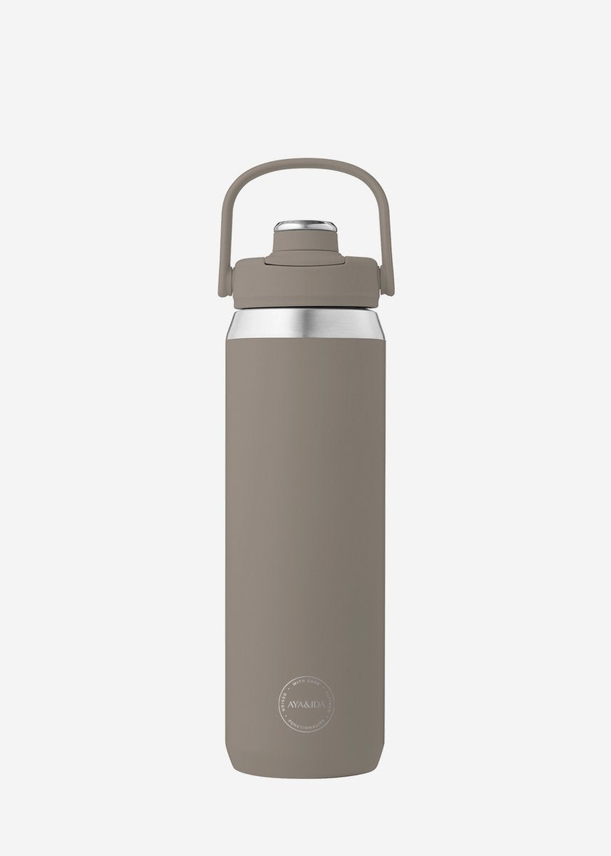 Aya ida aya ida - bouteille de sport - gourde - bouteille thermos - bouteille d'eau - acier inoxydable - 700 ml - bois flotté