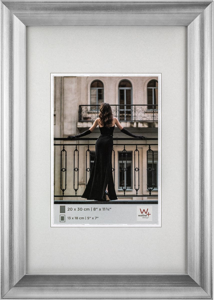 Walther Venise - cadre photo - format photo 30x40 cm - argent