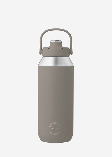 Aya ida aya ida - bouteille de sport - gourde - bouteille thermos - bouteille d'eau - acier inoxydable - 950 ml - bois flotté