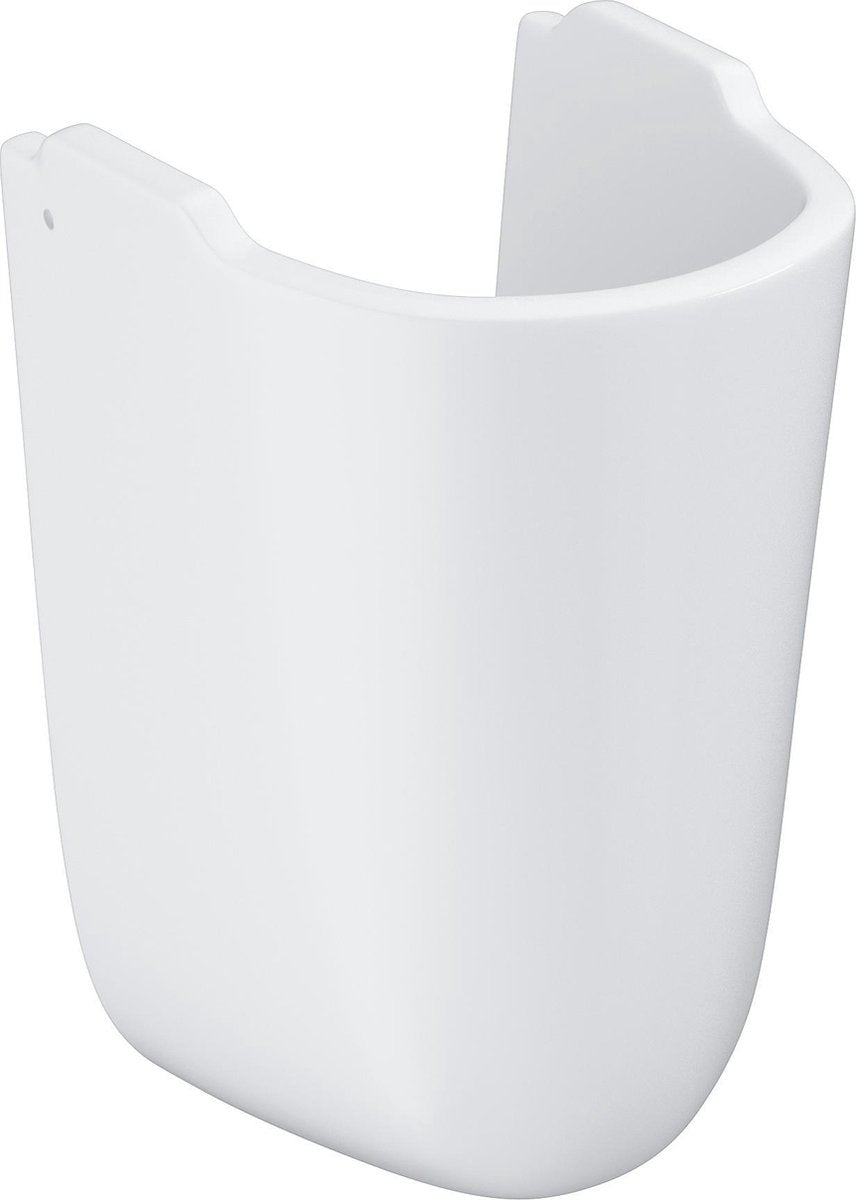 Couvercle de siphon euro Grohe pour lavabo - céramique - blanc