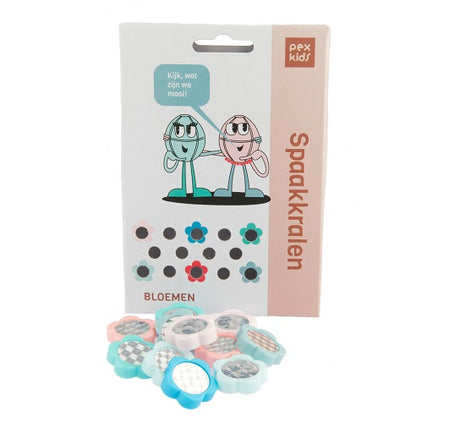 Bicycle enrage des perles de fleurs de pexkid triées à 4 couleurs (12 pièces sur la carte)