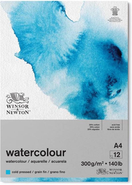 Bloc aquarelle Winsor Newton - 300 g m2 - A4 - 12 feuilles