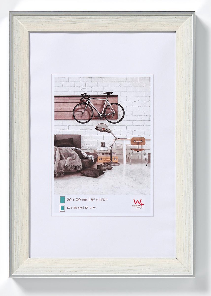 Walther bohème - cadre photo - format photo 30x40 cm - crème