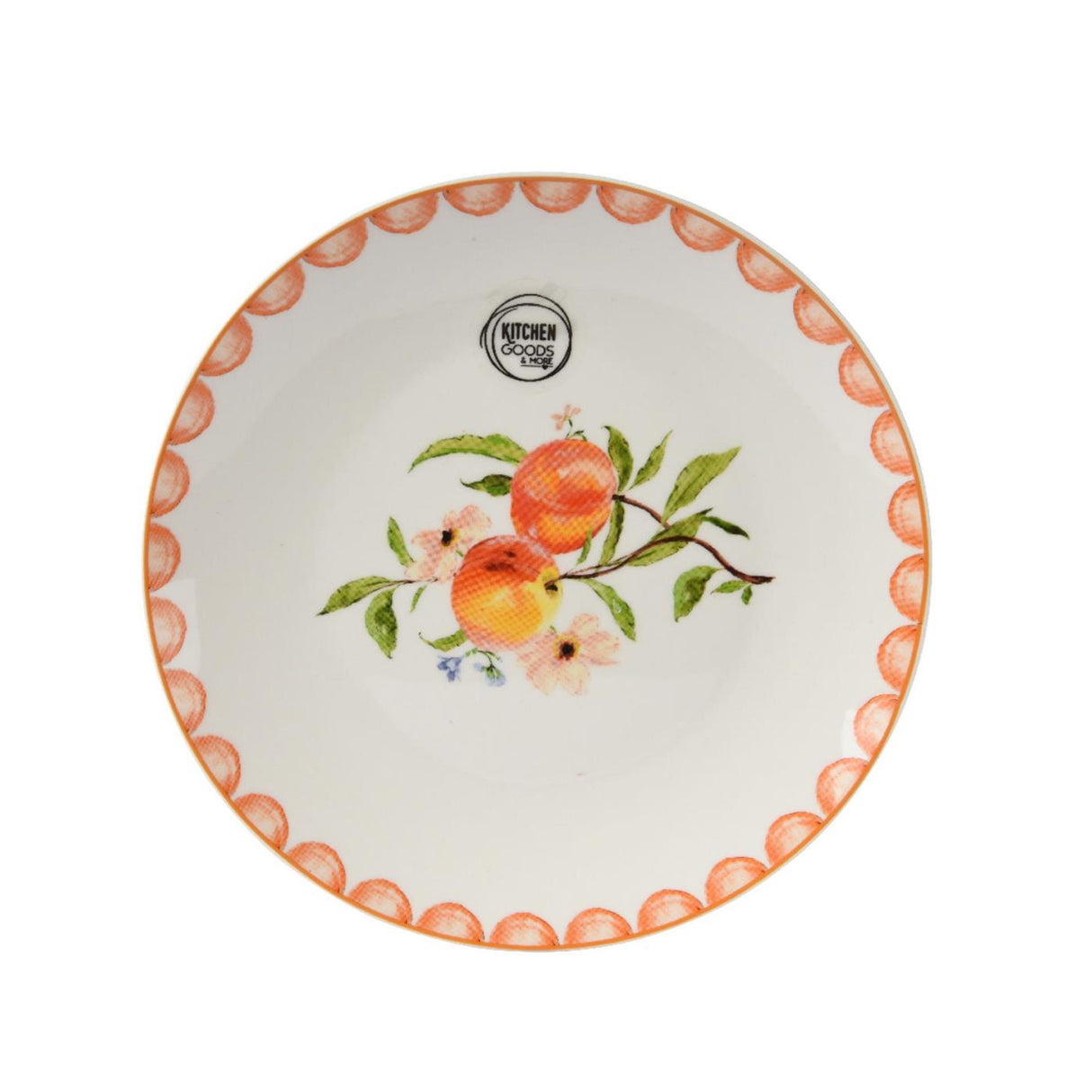 Assiette petit-déjeuner Decoris pêche porcelaine ø20cm