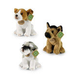 Peluche chiens assortis 20 cm écologique