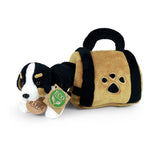 Peluche chien bernois avec cage 15 cm eco-fri