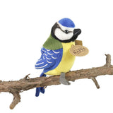 Peluche mésange charbonnière 12 cm écologique