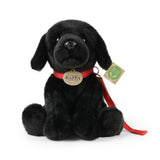 Peluche labrador noir 28 cm éco-responsable