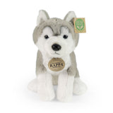 Peluche husky 23 cm douce et écologique