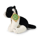 Peluche chat noir et blanc 14 cm écologique
