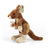 Peluche kangourou avec bébé 27 cm éco-responsable