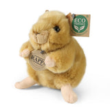 Hamster en peluche dorée 16 cm écologique