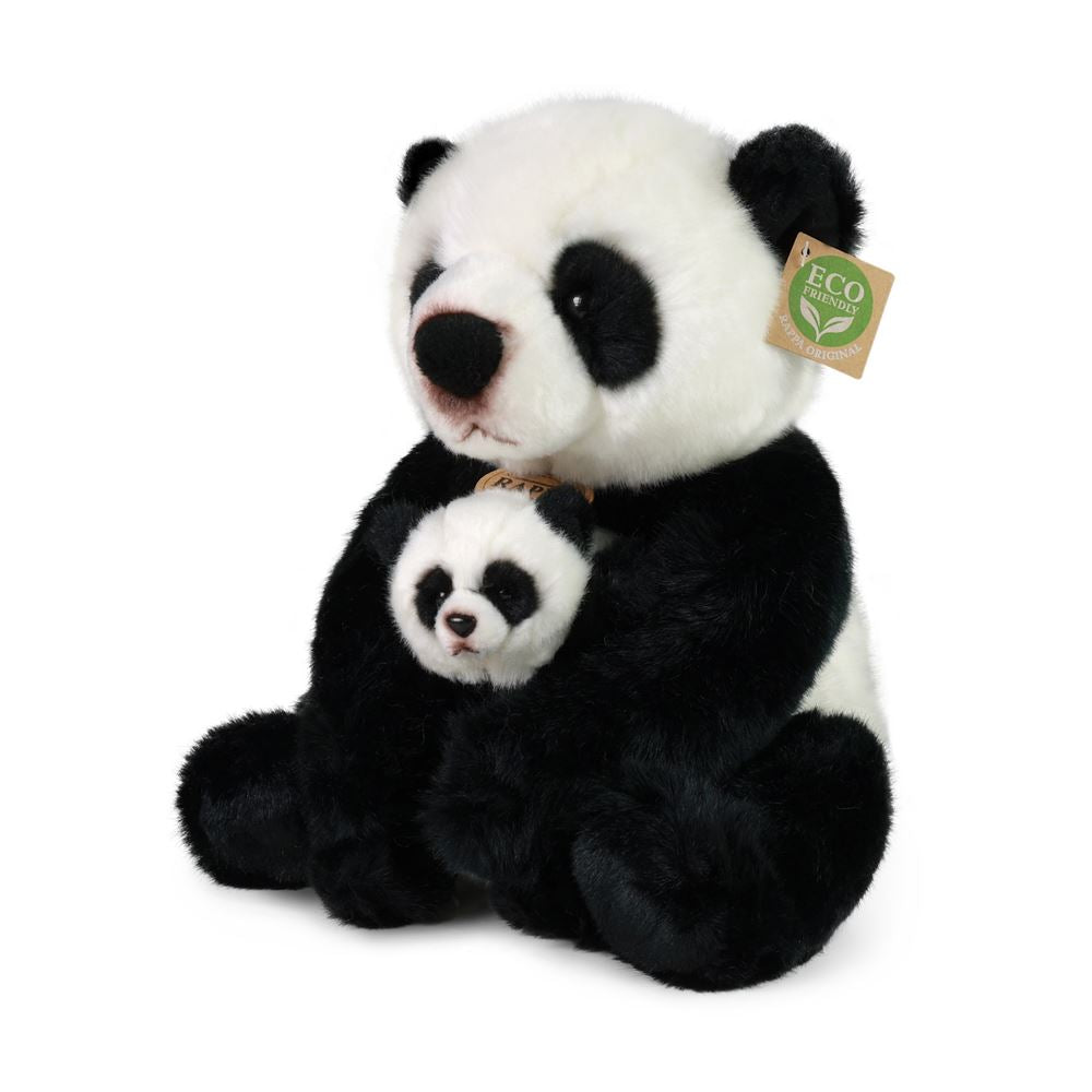 Rappa peluche panda avec bébé - 27 cm
