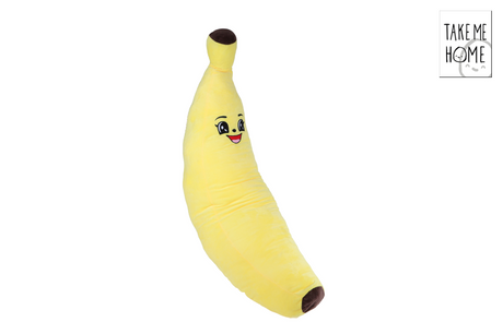 Peluche jaune banane Take me home - 100 cm
