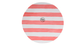 Ontbijtbord melamine roze d22 h1,5cm