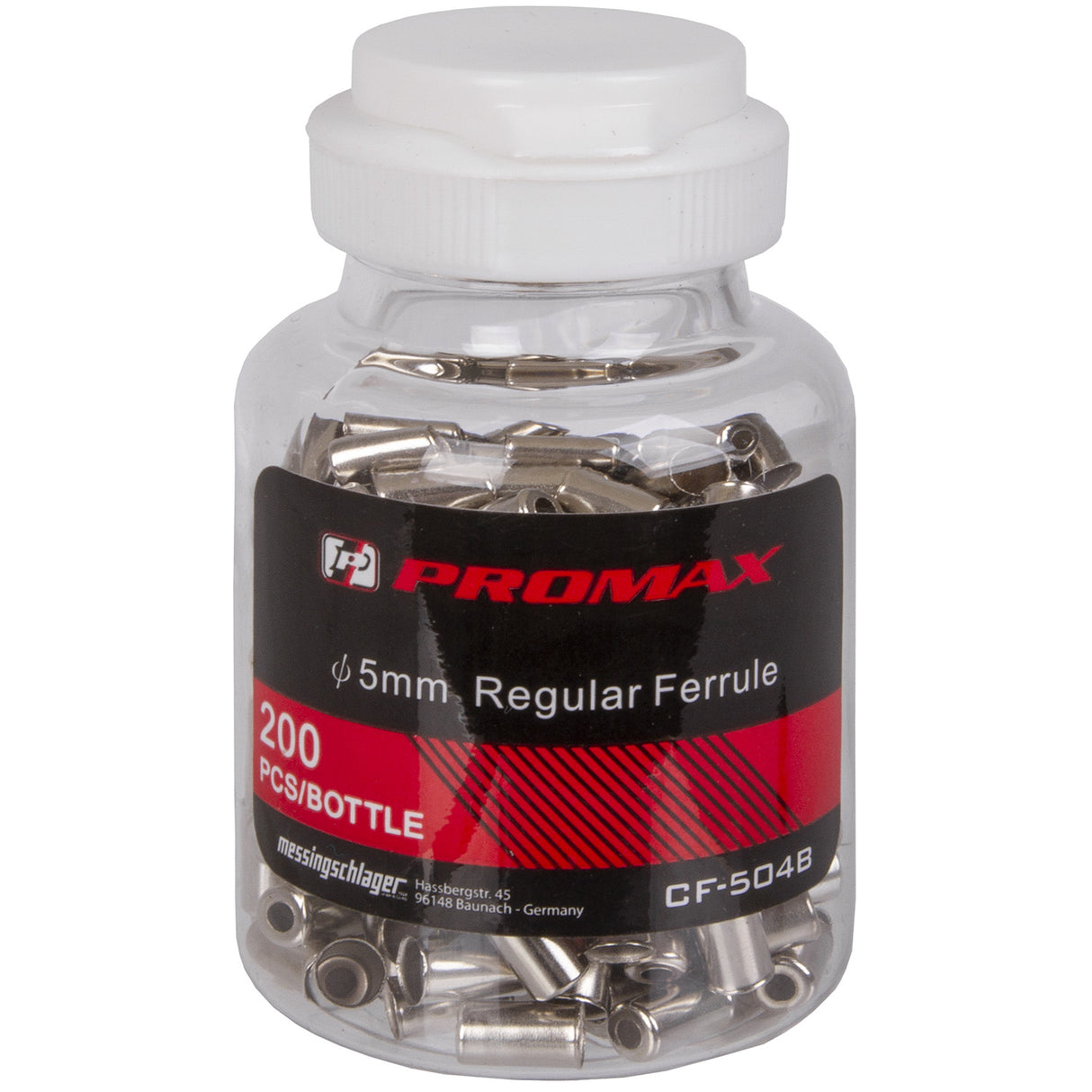 Promax Kabelhoedje metaal ø5mm voor derailleurkabel (200 stuks)