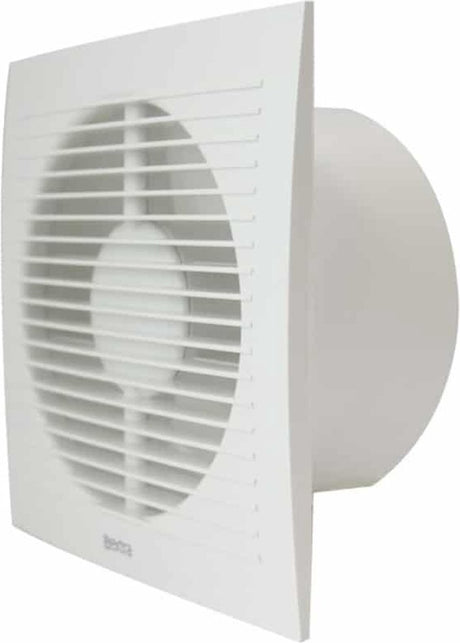 Ventilateur de salle de bain Europlast 125 mm blanc avec minuterie et capteur d'humidité - ee125ht