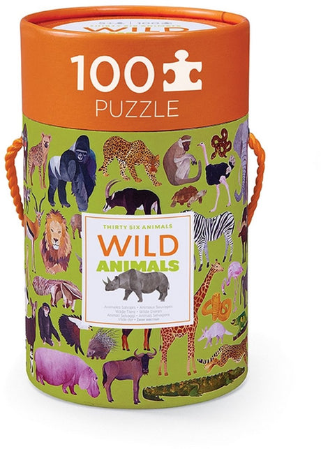 Puzzle Crocodile Creek 36 animaux sauvages - 100 pièces.