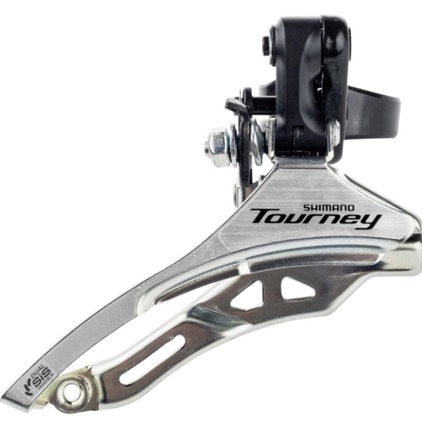 Dérailleur avant Shimano tourney fd-ty300 3x6 7 vitesses - down swing - top pull - collier haut ø34,9 mm - 42t - (66-69°)