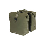 Basil Soho Double Bicycle Sac Nordlicht - Sac de porte-bagages étanche pour vélo électrique - vert