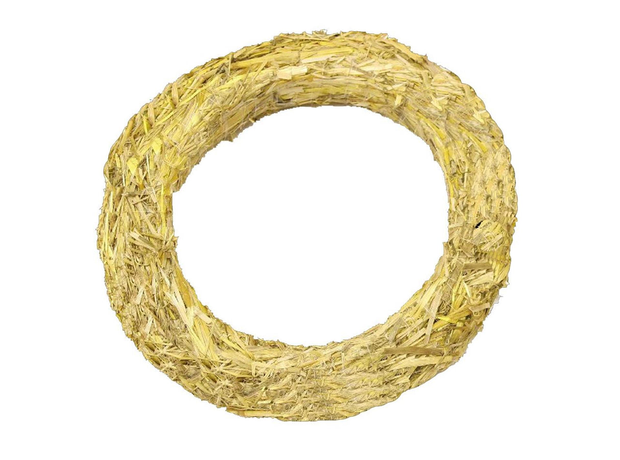 Couronne de paille vivante naturelle Hbx ø50x7cm