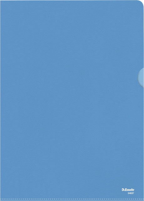 Dossier standard Esselte a4 - feuille pp 0,11 mm - 100 pièces - bleu