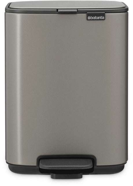 Poubelle à pédale Brabantia bo - 4 litres - salle de bain - platine