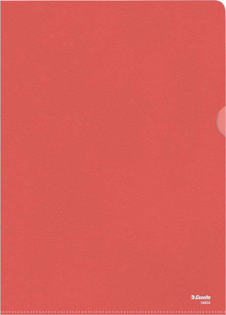 Dossier standard Esselte a4 - feuille pp 0,11 mm - 100 pièces - rouge