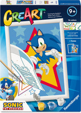 Ravensburger – creart : speedy sonic – peinture par numéros