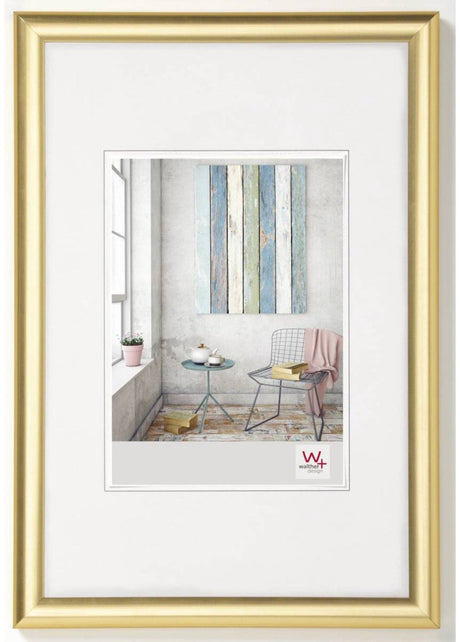 Walther Trendstyle - cadre en plastique - format photo 15x20 cm - doré
