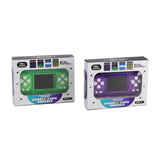 108 jeux dans 1 console de jeu avec écran de couleurs assorties vert et violet