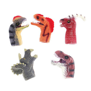 Marionnette à doigt dinosaure | 4 pièces