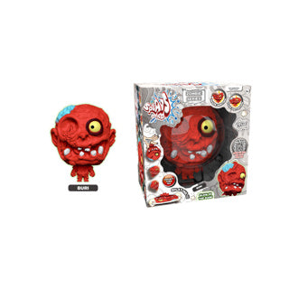 Btf splats tête zombie rouge 11 cm