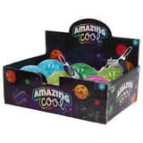Incroyable balle rebondissante cool à paillettes avec lumière 10 cm assorties | 6 pièces
