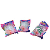 Fun squeeze animal 15 cm aqua blob avec ruban pailleté 4 assortis
