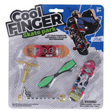 No Brand Finger Skateboard avec scooter assorti | 6 pièces