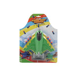 Avion de tir d'alerte avec fléchettes en mousse 3 assortis | 3 pièces